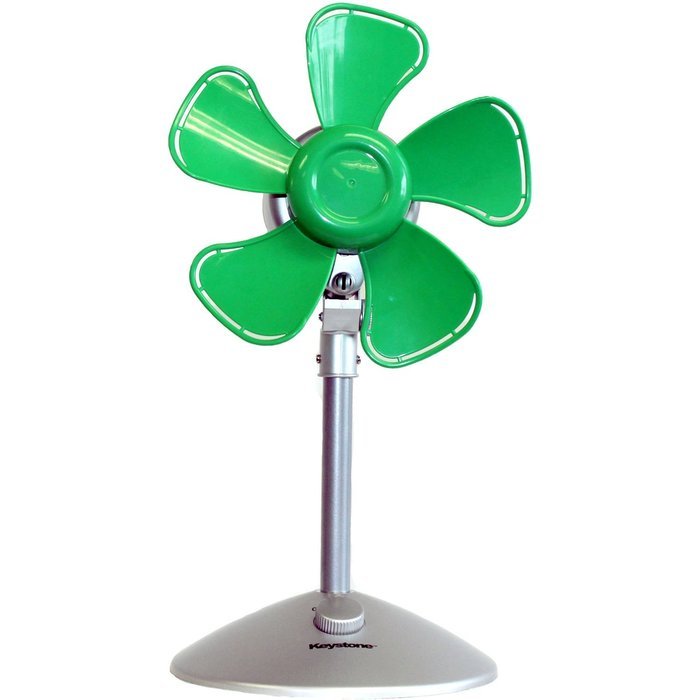 Keystone KSTFF100ABN Flower Fan with Interchangeable Heads, 10-Inch, Blue/Green N5