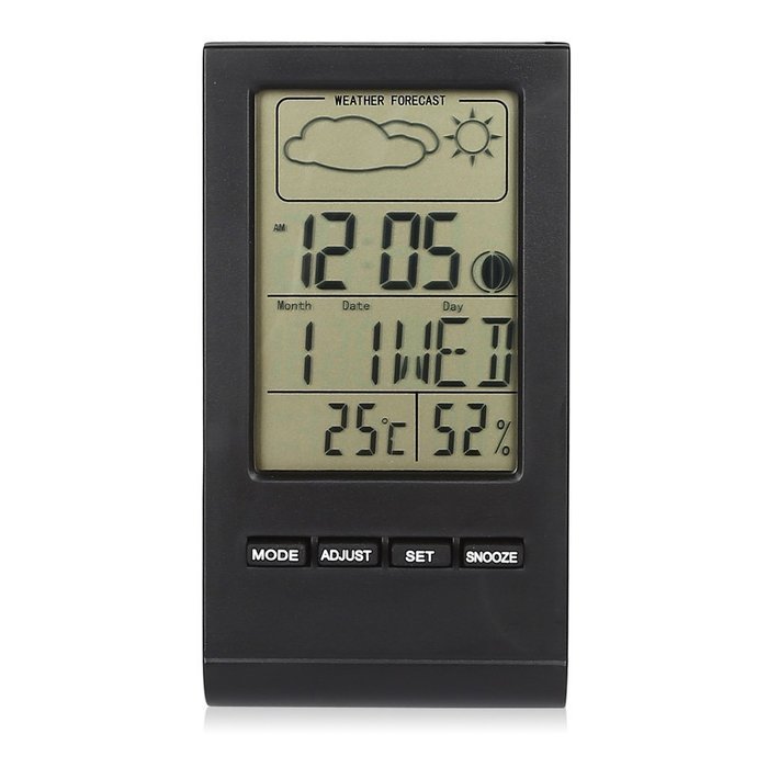 Indoor Humidity Monitor Hygrometer,LTC Digital Thermometer Monitor Home Weather Station with LCD Display Alarm... N3