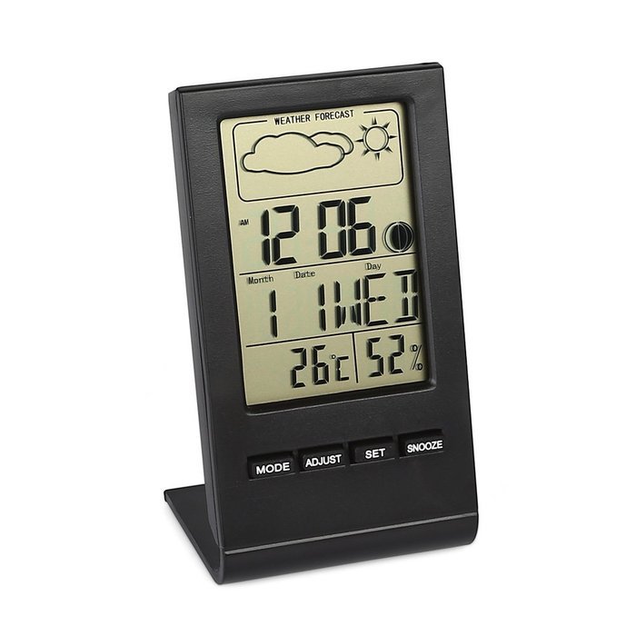 Indoor Humidity Monitor Hygrometer,LTC Digital Thermometer Monitor Home Weather Station with LCD Display Alarm... N4