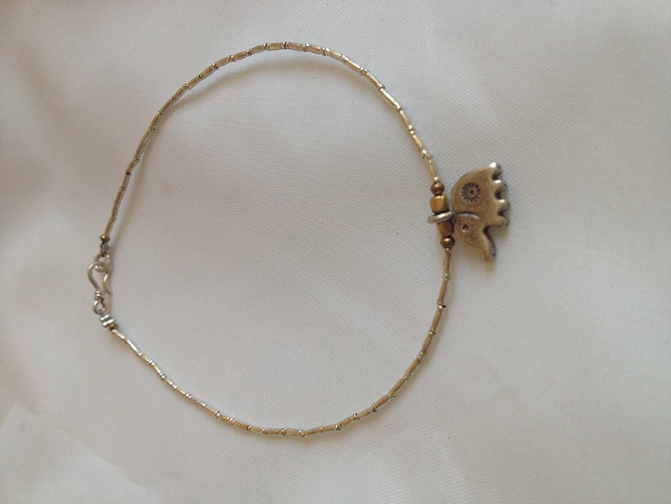 Anklet,Silver,Bohemian Boho Gipsy,Handmade, Valentine Gift DR05 N3