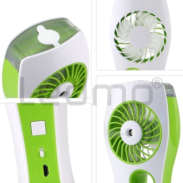 LEDMO Handheld Mini Misting Cooling Fan with USB Rechargeable, Blue N16
