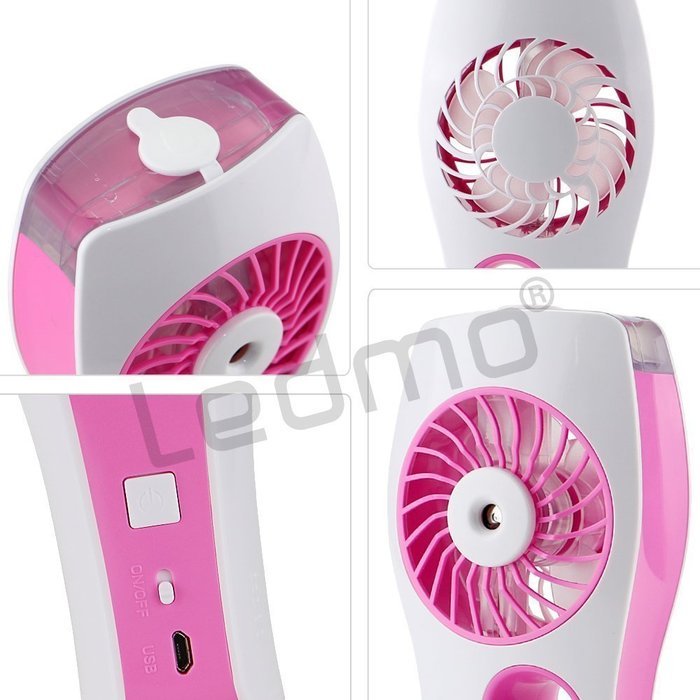 LEDMO Handheld Mini Misting Cooling Fan with USB Rechargeable, Blue N17