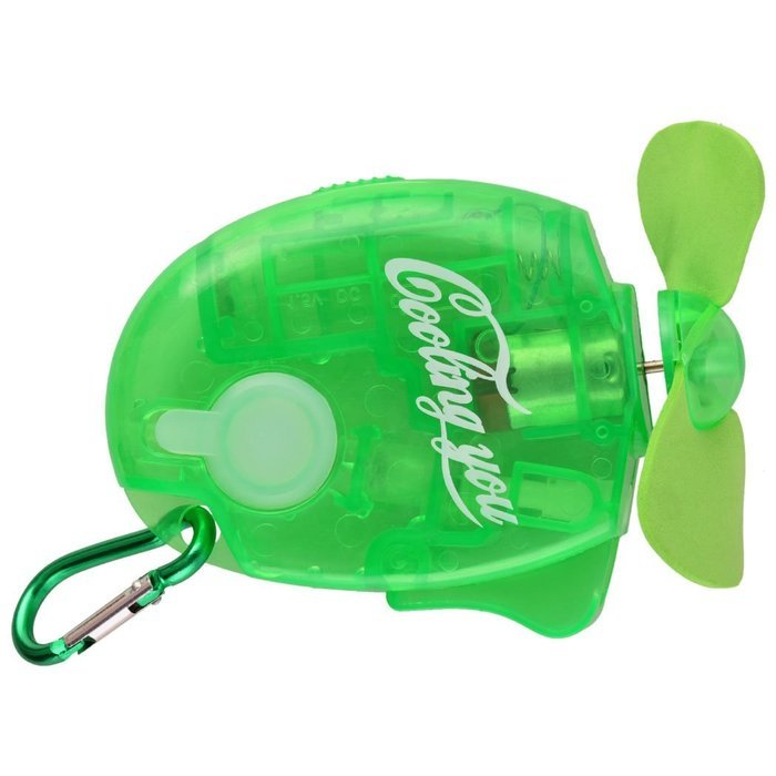 Generic Handheld Mini Water Spray Fan Portable Cool Mist Sport Beach Fan with Hook (Green) N3