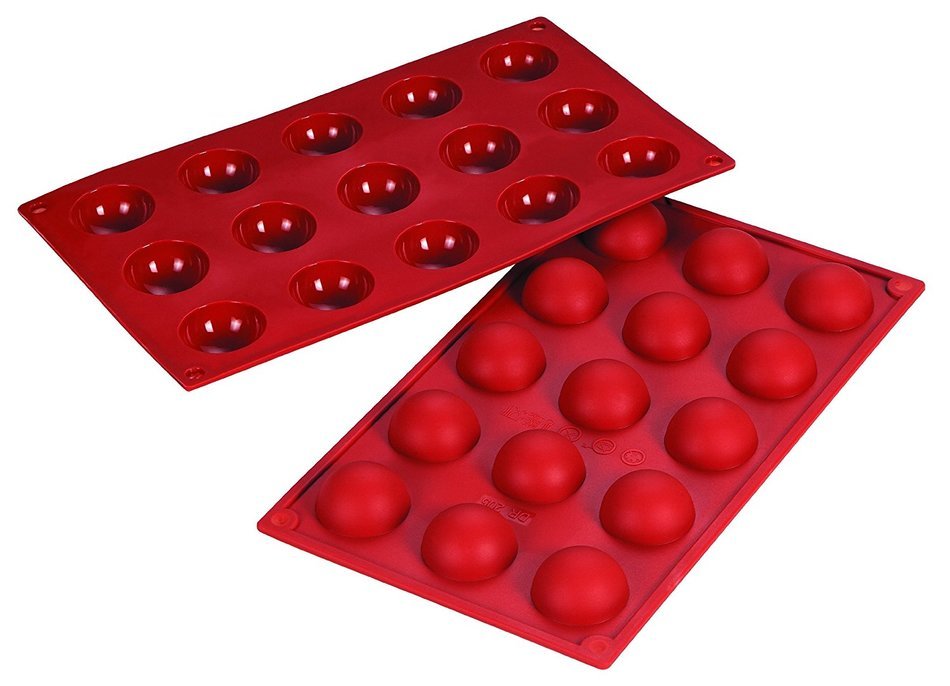 Fat Daddio's 0.68-Ounce Silicone Bakeware, Half Sphere