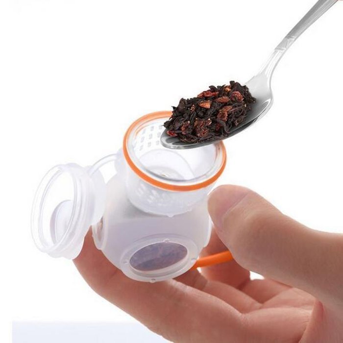 Deep Tea Leaf Infuser Diver Loose Strainer Bag Scuba Teapot Strainer Diving Filter Diffusers Random Color N2