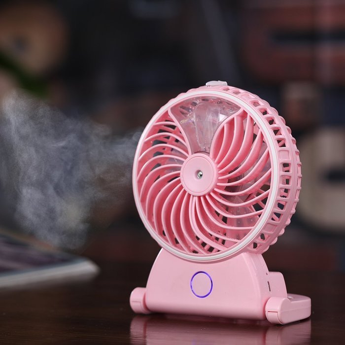 Humidifier Fan Handheld USB Mini Misting Cooling Fan Humidifier by eBerry&reg; (Blue) N8