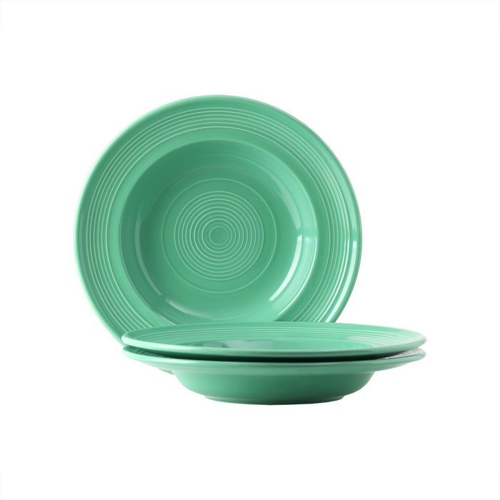 Tuxton Home Concentrix Bowl (Set of 4), 13 oz, Cayenne Red; Restaurant Grade Nonporous Virtrified China; Thermal... N2