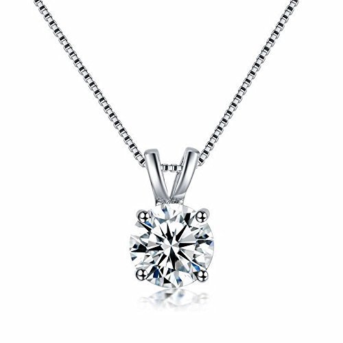 Fashion Womens Charm Jewelry Crystal Silver Plated Pendant Necklace Chain N3