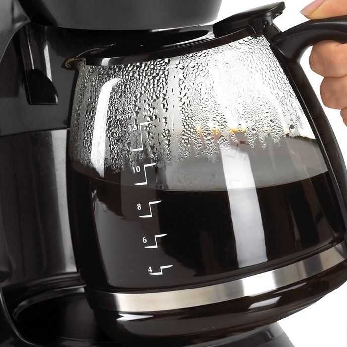 Black & Decker DCM100B 12-Cup Programmable Coffeemaker with Glass Carafe, Black N2