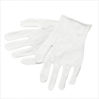 MCR Safety 8600 Inspectors Lightweight Reversible/Unhemmed Blended Lisle Men's Gloves with Straight Thumb, White...
