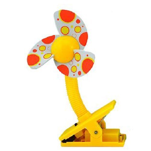 MERSUII Clip-on Baby Fan for Stroller, Bed, Office Desk/Table, Cooling Hot Summer! (Blue) N2