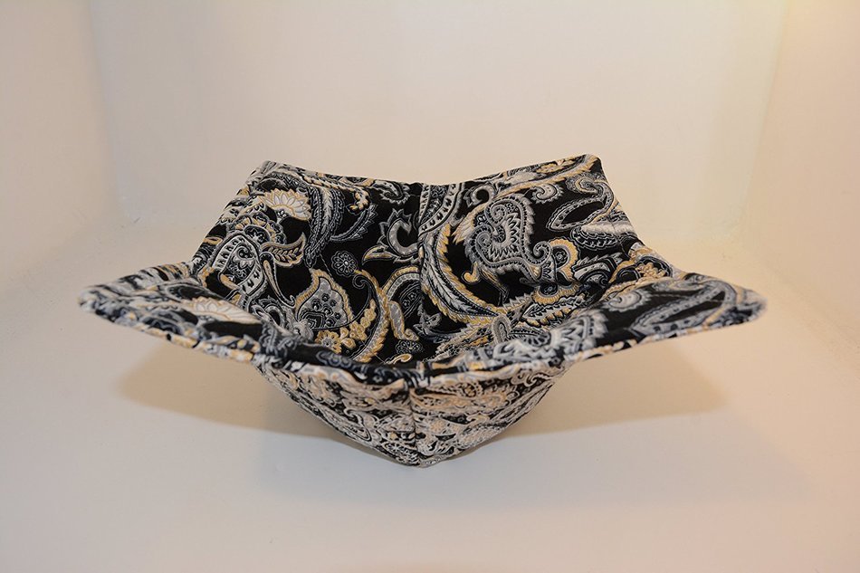 Microwave Bowl Cozies // Set of 3 // 1 Small Bowl Cozy // 1 Medium Bowl Cozy // 1 Dinner Plate Cozy // Paisley... N7