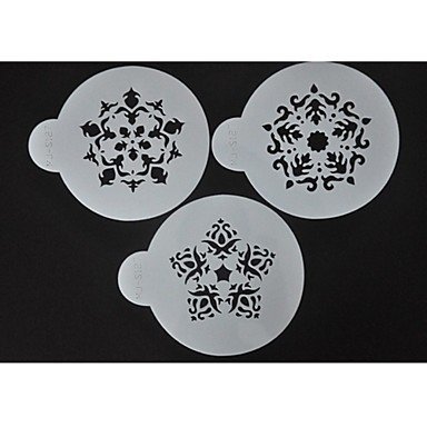 Sher Cup Cake Stencil Candy And Coffee Decorating Tools