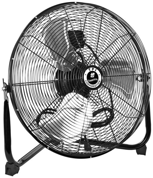 TPI Corporation Commercial Workstation Floor Fan, Single Phase, 120 Volt