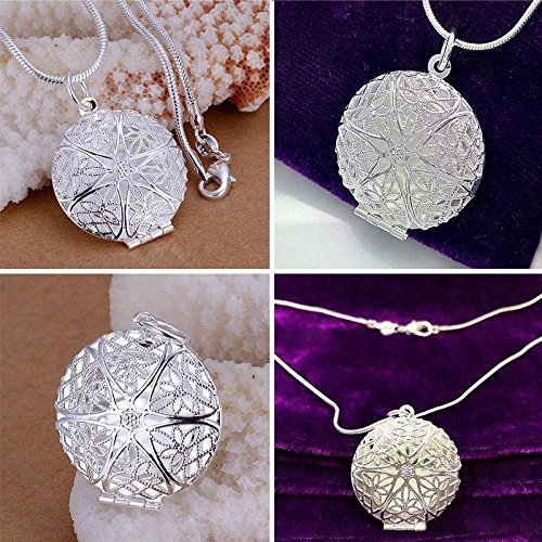 Women Fashion Jewelry 925 Pendant Chain Crystal Choker Chunky Statement Necklace N3
