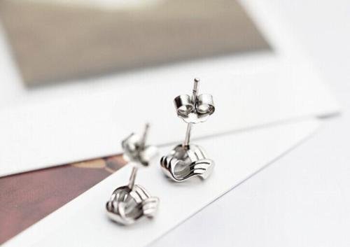 wholesale 925 solid silver filled earrings girl's ear stud fashion jewelry