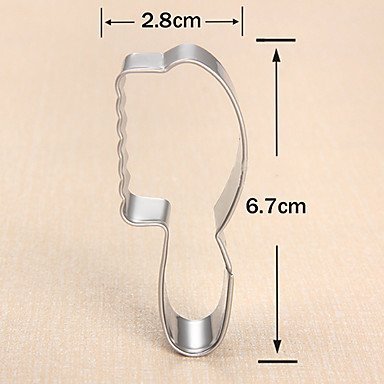 Sher Fashion Girl's Comb Shape Cookie Cutters Fruit Cut Molds Stainless Steel