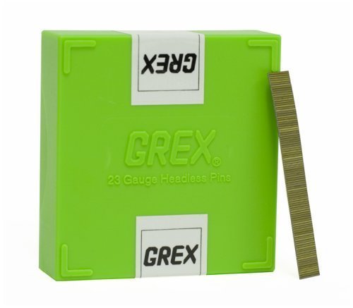 GREX P6/10L 23 Gauge 3/8-Inch Length Headless Pins (10,000 per box) by Grex Power Tools