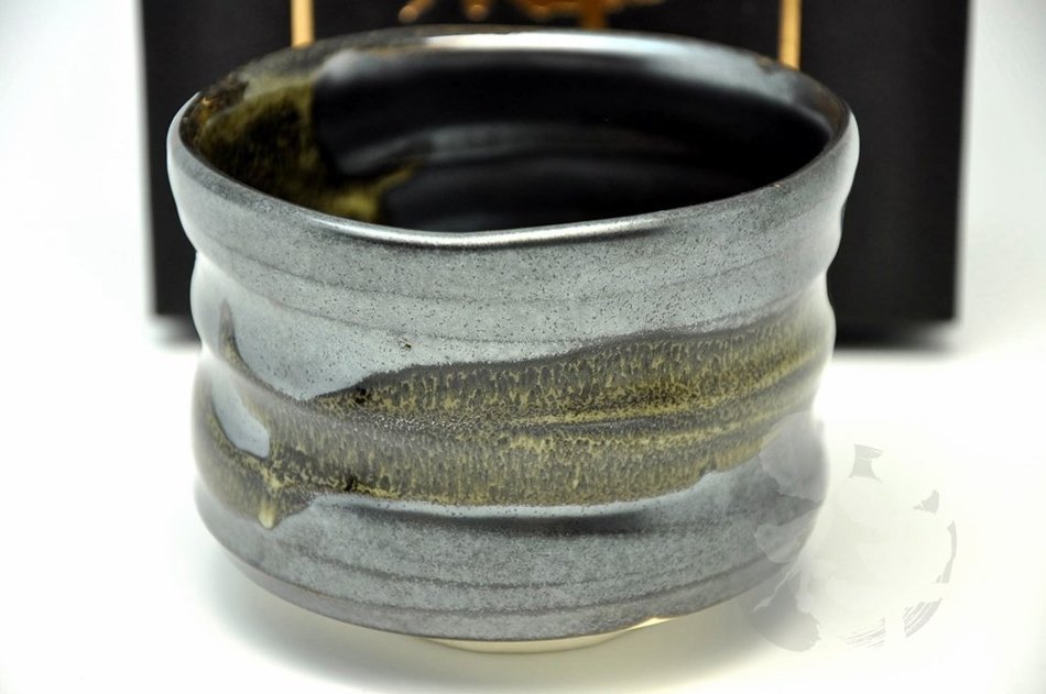 Japanese Mino Yaki ware Matcha Bowl Green Tea 10.5 / 10.5 / 8cm (4.1 / 4.1 / 3.1inch)[7319]