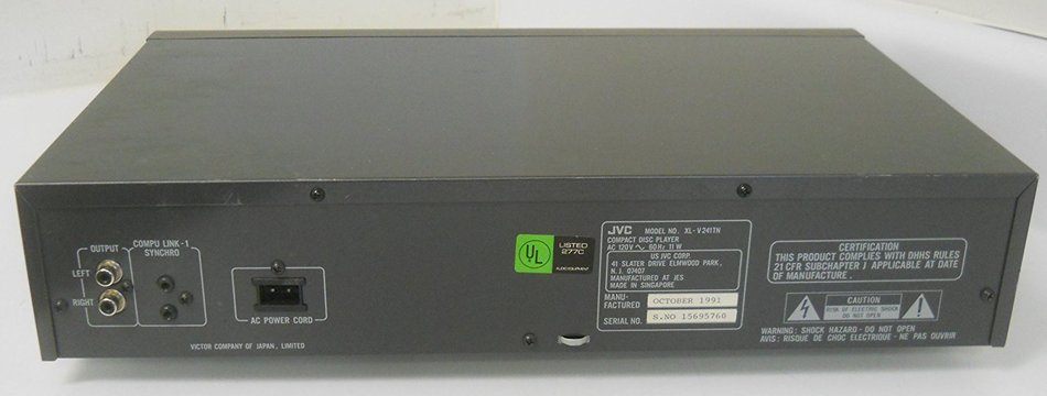 JVC XL-V241 Compact Disc CD Player Tray Type CD PEM DD Converter Pulse Edge Modulation Differential Linearity... N2