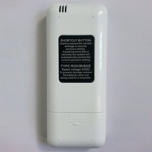 Generic Replacement Air Conditioner Remote Control for Carrier Springer Midea Rg52b/bge Compatible with Rg52b/... N4