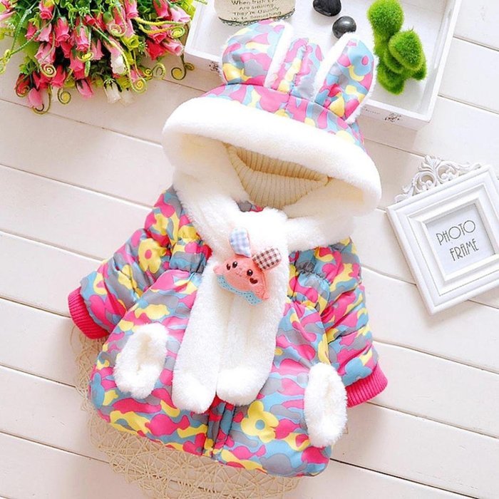 Baby Infant Girls Clothes,Laimeng Fur Winter Warm Hooded Coat Cloak Jacket Thick Warm Clothes (S, Green) N5