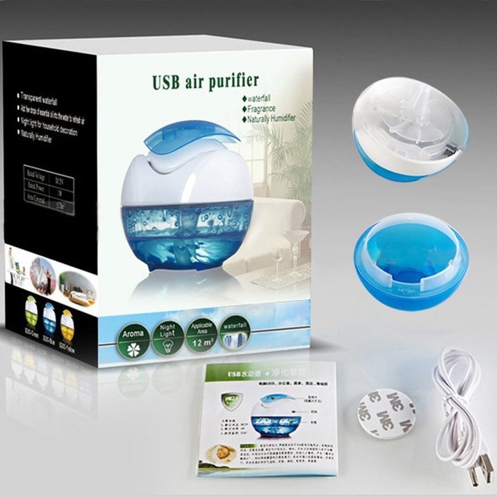 USB Mini Humidifier/ Aromatherapy Diffusers No fog humidification Environmental protection with Night Light Function... N8