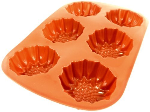 World Cuisine Non-Stick Silicone Mold, Brioche, Sunflower