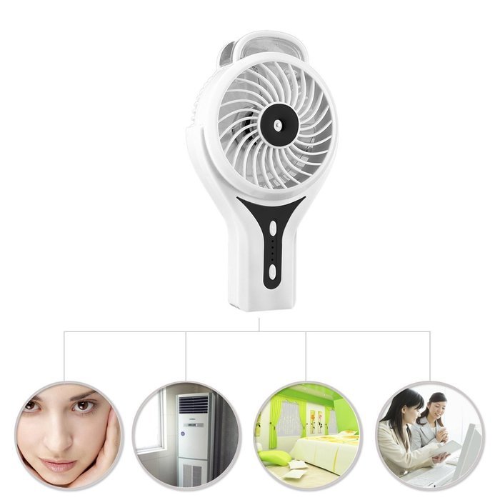 Handheld Fan Spray,SOONHUA 3 Modes Speed Rechargeable Mini Fan & 2 Modes Cool Misting Humidifier for Home Office... N24