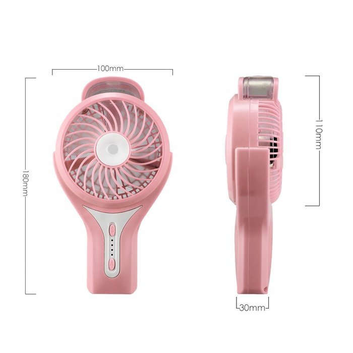 Handheld Fan Spray,SOONHUA 3 Modes Speed Rechargeable Mini Fan & 2 Modes Cool Misting Humidifier for Home Office... N27