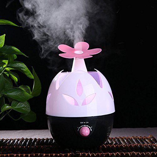 OFTEN&reg; Ultrasonic Sunflower Mute Air Room Humidifier Purifier (Pink) N6