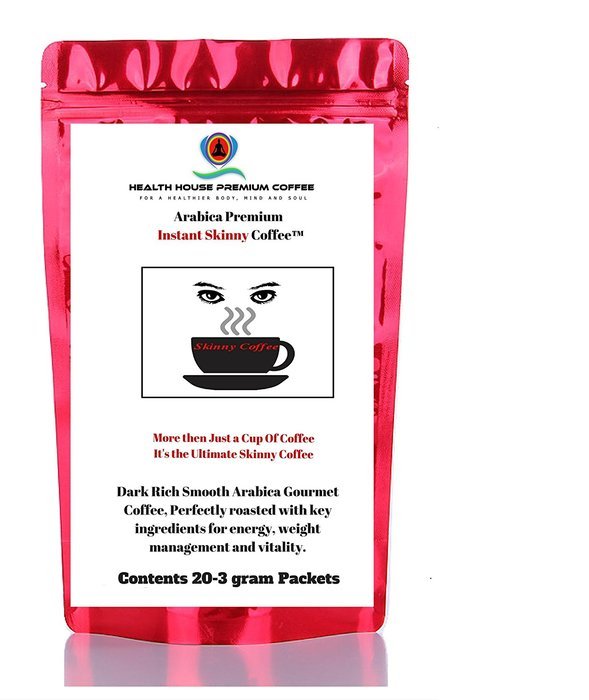 Skinny Blend Premium Instant Coffee From Health House Brands (New Lower Price) Weight Loss and Fat Burner Formula.