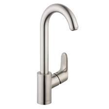 Hansgrohe 4507801 Focus Bar Faucet with 150 Swivel Spout - Shipping in Janu, Steel Optik by Hansgrohe