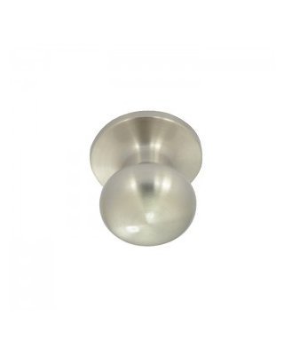 Satin Nickel Passage Door Knob - Mushroom by Better Home Products