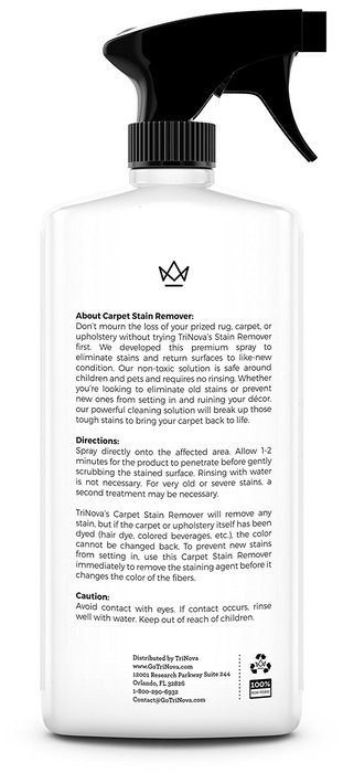 Carpet Stain & Spot Remover - Cleaner & Eliminator for Upholstery Marks & Blemishes - Protects Against Set In...