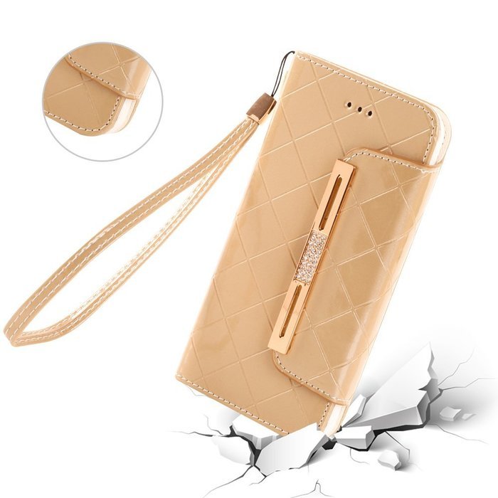 For iPhone 7 Case,iPhone 7 Leather Case,iPhone 7 Cover,Candywe [Gold] [Wallet]Leather Protective Stand Case For... N14