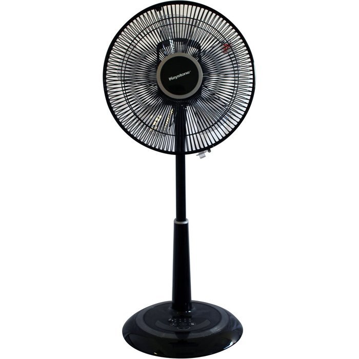 Keystone KSTFA120AG Table to Floor Oscillating Pedestal Fan, 12-Inch, Black N2