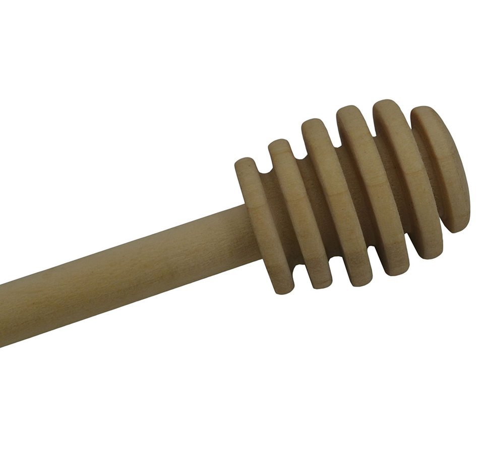 5.7" Nature Wooden Honey Stick Dipper,Set of 6
