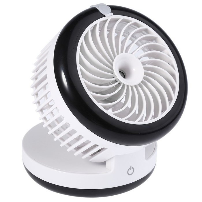 KING DO WAY 4 Mode Table Fans Portable Desktop Rechargeable USB Mini Desk Fans - Misting Cooling Spray Fan - Humidifier... N6