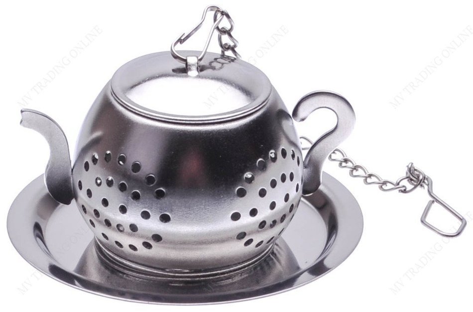 Kafuh FJT019 Stainless Steel Push Style Ball Tea Infuser N4