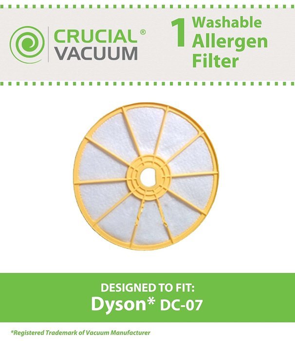 Dyson DC-07 Washable & Reusable Pre-Filter, Replaces Dyson DC07 Pre-Motor Filter Part # 904979-02 (90497902);...