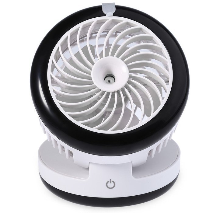 KING DO WAY 4 Mode Table Fans Portable Desktop Rechargeable USB Mini Desk Fans - Misting Cooling Spray Fan - Humidifier... N9