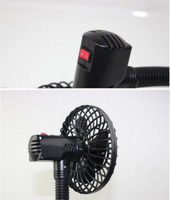 QianHai 12V DC Powered Mini Car Truck Vehicle Cooling Cool Air Fan Adsorption Summer N3