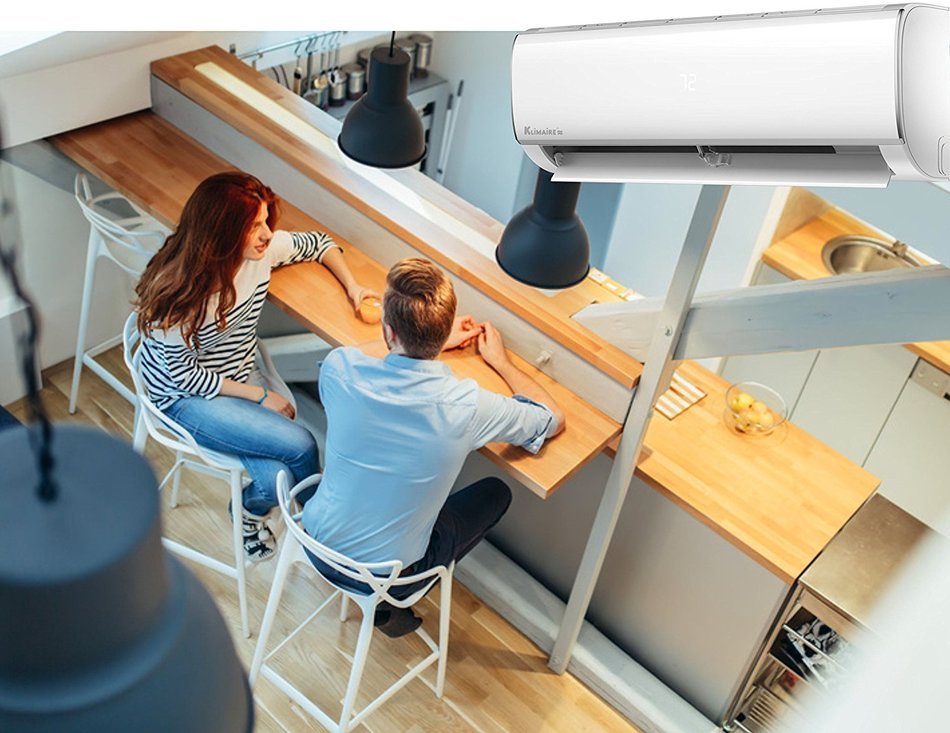 Klimaire KSIF012-H115-S 12,000 BTU 16 Seer Ductless Mini-Split Inverter Air Conditioner Heat Pump System with... N2