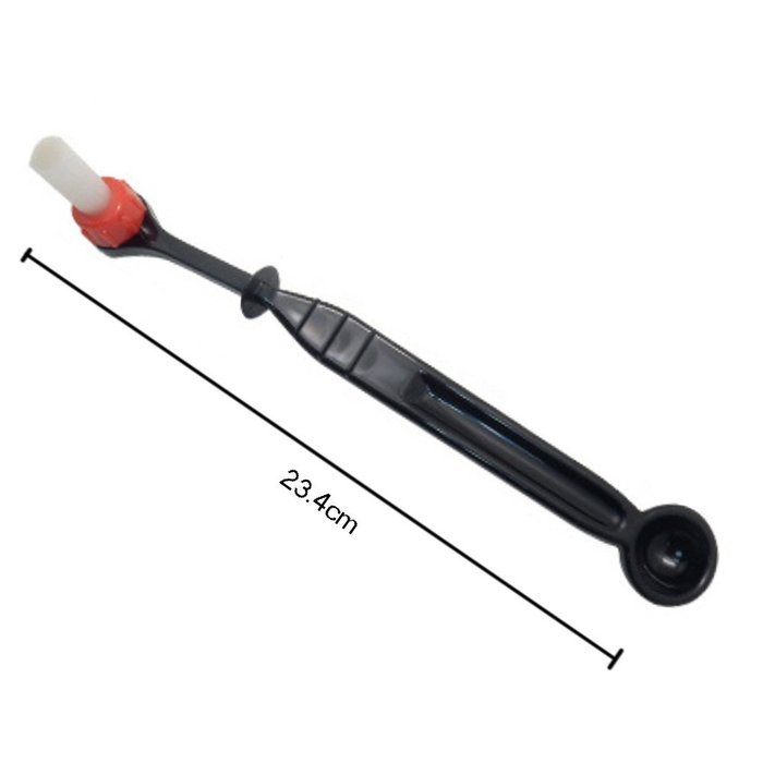 Coffee Machine Outlet Filter Net Angled Head Nylon Cleaning Brush Cleaner for Semi-automatic Espresso Coffee Maker...