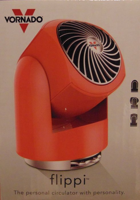Vornado Flippi Fan Melon/Orange Two Speed V6 Personal Air Circulator N3