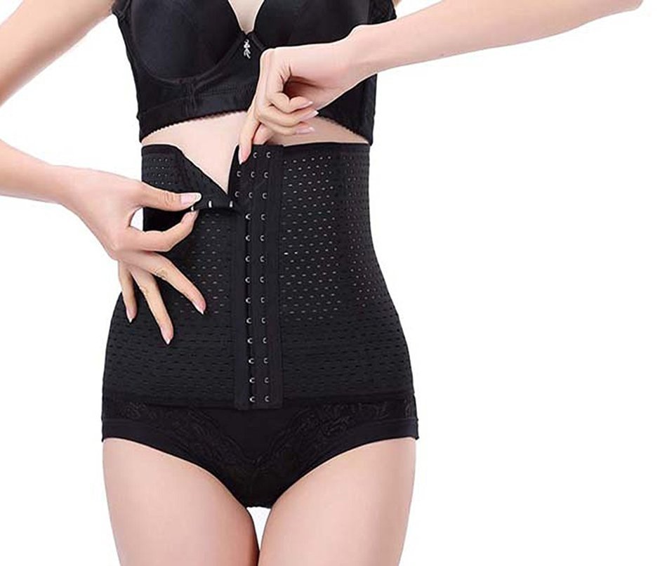 Ursexyly Waist Trainer, Breathable Cincher with Mesh Zipper Steel Boned N10