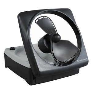 CAFRAMO MINIMAX PORTABLE 4.5" FAN 4-D BATTERY OPERATED BLACK "Prod. Type: Automotive/RV"