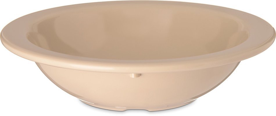Carlisle 4352925 Dallas Ware Melamine Grapefruit Bowl, 10 oz. Capacity, 5.95 x 1.54", Tan (Case of 48)