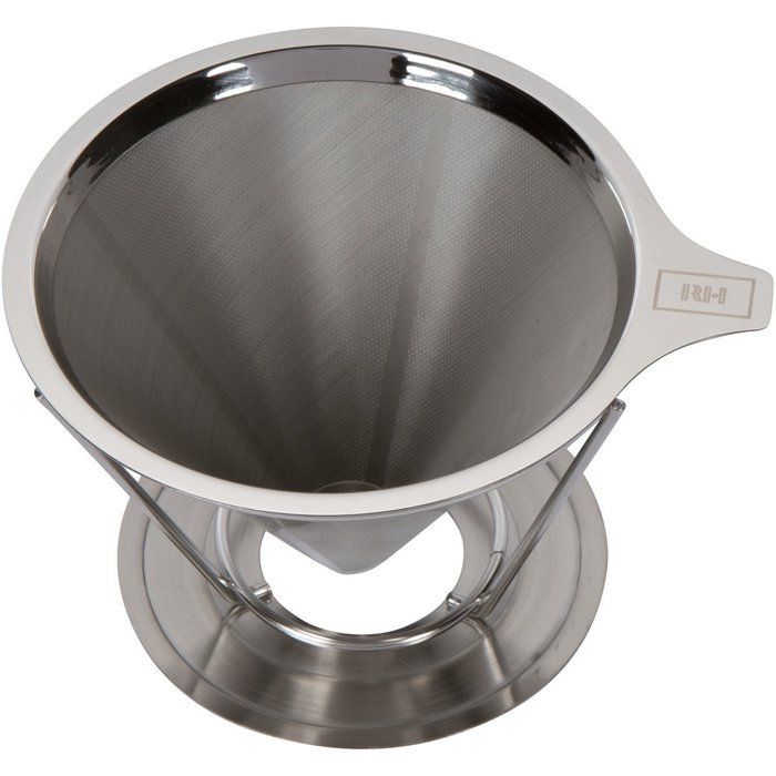 Rednax Homewares Paperless Pour Over and Drip Coffee Filter - Reusable Micro Mesh Cone Dripper with Stand (1-4... N2